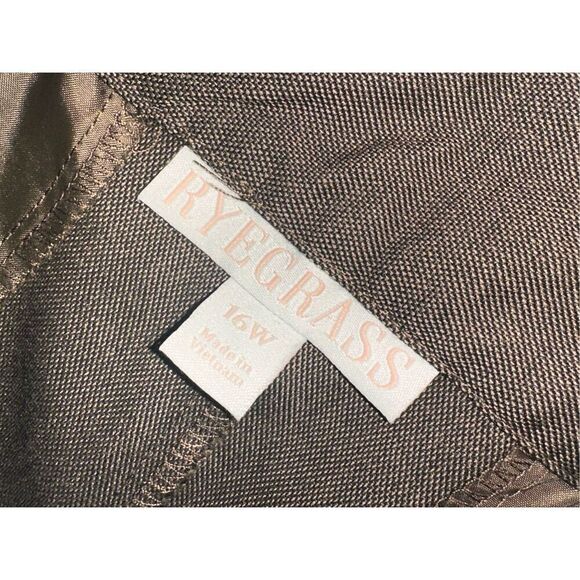 NEW WITH TAGS Ryegrass-Plus Regular Fit Wide Leg Trouser size 16W retails $70 gr - Picture 6 of 10